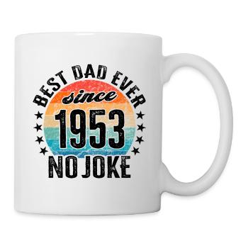 Bester Papa der Welt seit 1953 Vatertag - Tasse - Weiß - Rechts