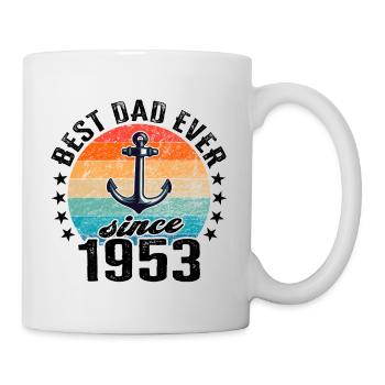 Best dad in the world since 1953 Father's Day - Mug - white - Right