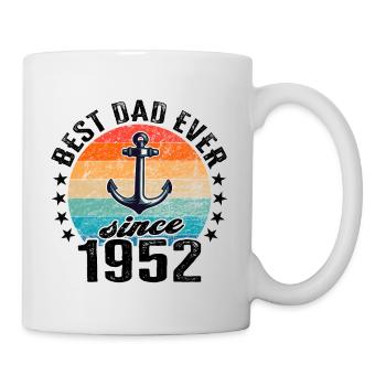 Bester Papa der Welt seit 1952 Vatertag - Tasse - Weiß - Rechts