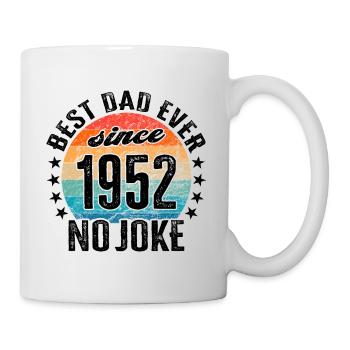 Bester Papa der Welt seit 1952 Vatertag - Tasse - Weiß - Rechts