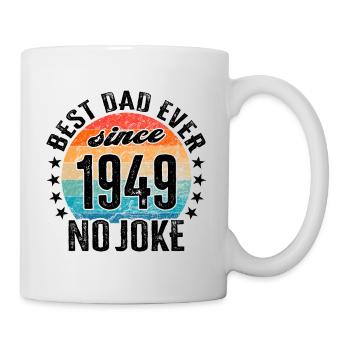 Best dad in the world since 1949 Father's Day - Mug - white - Right