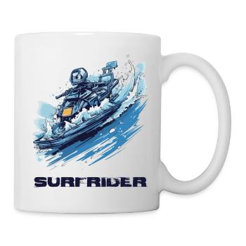 Moto marine Surfrider - Mug blanc - blanc - Droite