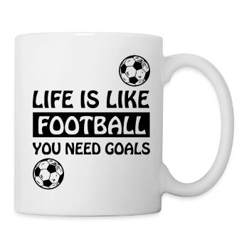 Fußball Football - Mug blanc - blanc - Droite