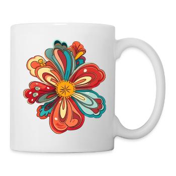izup2u flower - Tasse - Weiß - Rechts