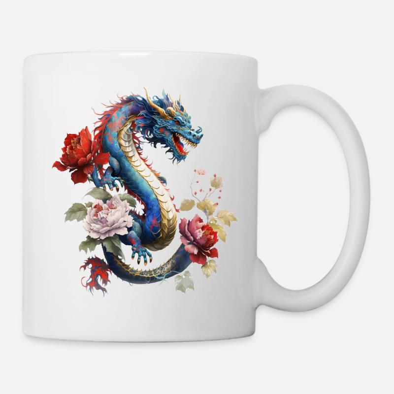 Dragon chinois - Mug blanc - blanc