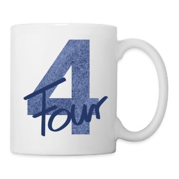 Nombre / Anniversaire / Quatre / 4 / Quatrième / Nombre - Mug blanc - blanc - Droite