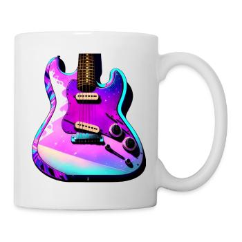 Les guitares aiment le funky - Mug blanc - blanc - Droite