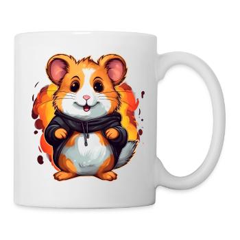 Mignon hamster - Mug blanc - blanc - Droite