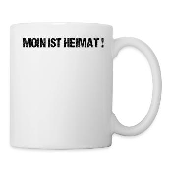 Moin Sprüche Hamburg Norden Heimat Geschenk - Tasse - Weiß - Rechts