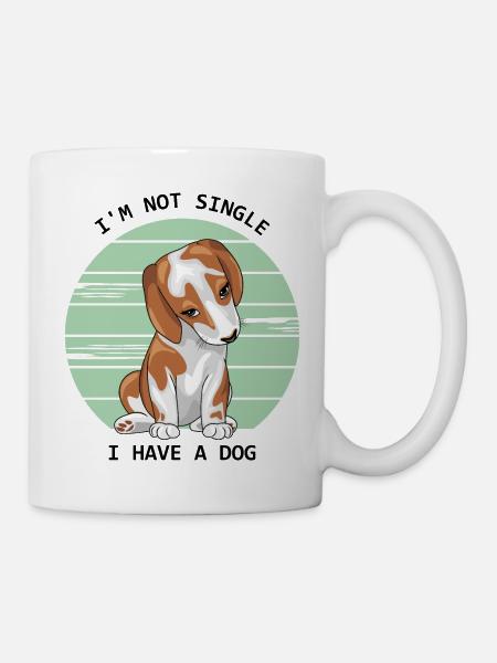 I am not single. I have a beagle - Mug - white