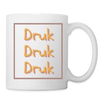 Aufdruck, Dialekt-T-Shirts - Tasse - Weiß - Rechts