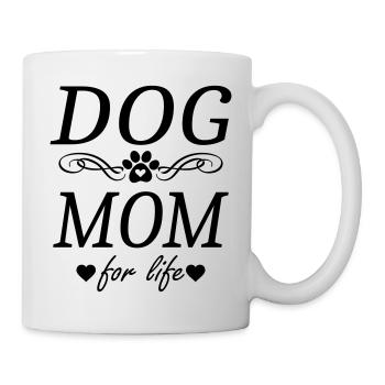 Dog mom for life - Mug - white - Right