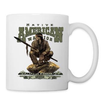 Apache warrior Cochise - Mug blanc - blanc - Droite