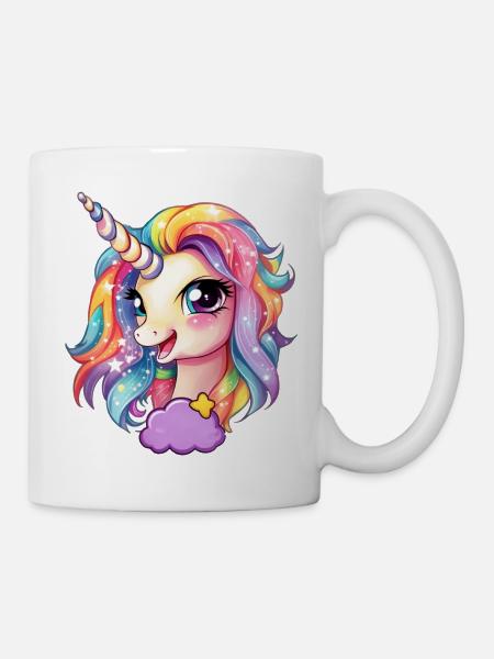 Liebliches Einhorn - Tasse - Weiß