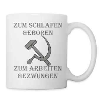 ZUM SCHLAFEN GEBOREN - Tasse - Weiß - Rechts