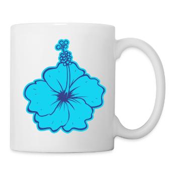 La fleur d'Hibiscus - Mug blanc - blanc - Droite