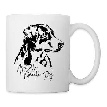 Appenzeller Mountain Dog Portrait Hunde Wilsigns - Tasse - Weiß - Rechts