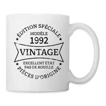 Vintage 31e anniversaire Né en 1992 Vintage 31 ans - Mug blanc - blanc - Droite