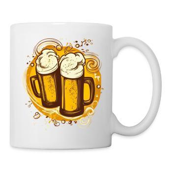 Prost! Cooles Motiv für Biertrinker - Tasse - Weiß - Rechts