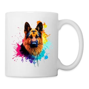 German Shepherd Puppy Dog Canine Animals Pets - Mug - white - Right