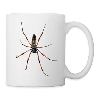 Spinne Nephila in Polygon Design - Tasse - Weiß - Rechts