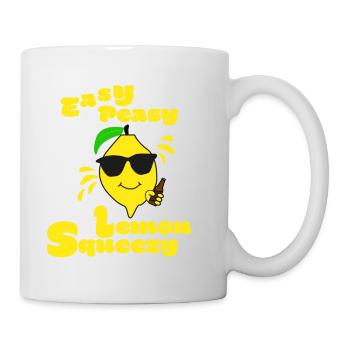 Easy Peasy Lemon Squeezy - Tasse - Weiß - Rechts