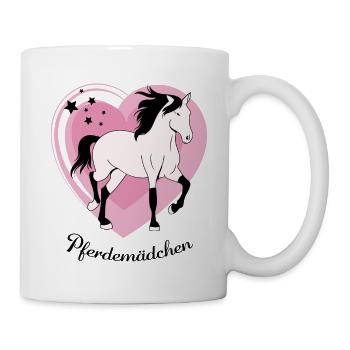 Süßes Pony für Pferdemaedchen - Tasse - Weiß - Rechts
