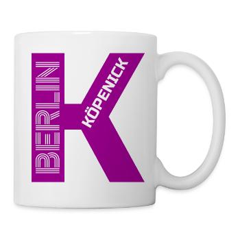 K wie Köpenick pink - Tasse - Weiß - Rechts