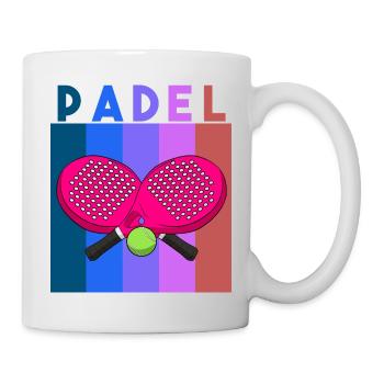 Padel Paddle Raquette Tennis Sport I Cadeau - Mug blanc - blanc - Droite