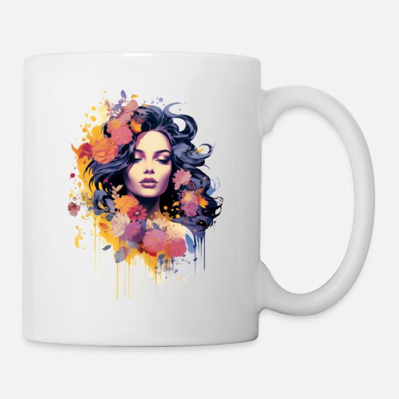 Illustration for Women - Mug - white