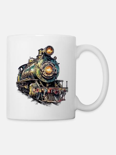 The steam locomotive was a technological innovation - Mug - white