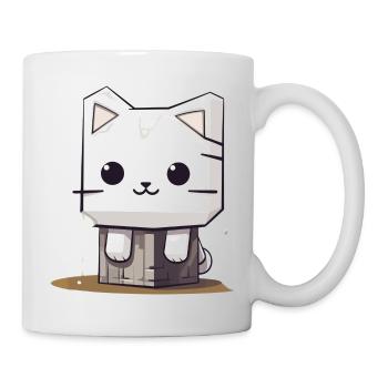 verträumte Marshmello Kitty "Sticky" - Tasse - Weiß - Rechts