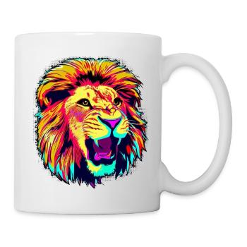 Lion - Mug blanc - blanc - Droite