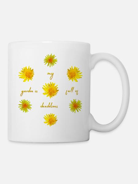 dandelions garden - Tasse - Weiß