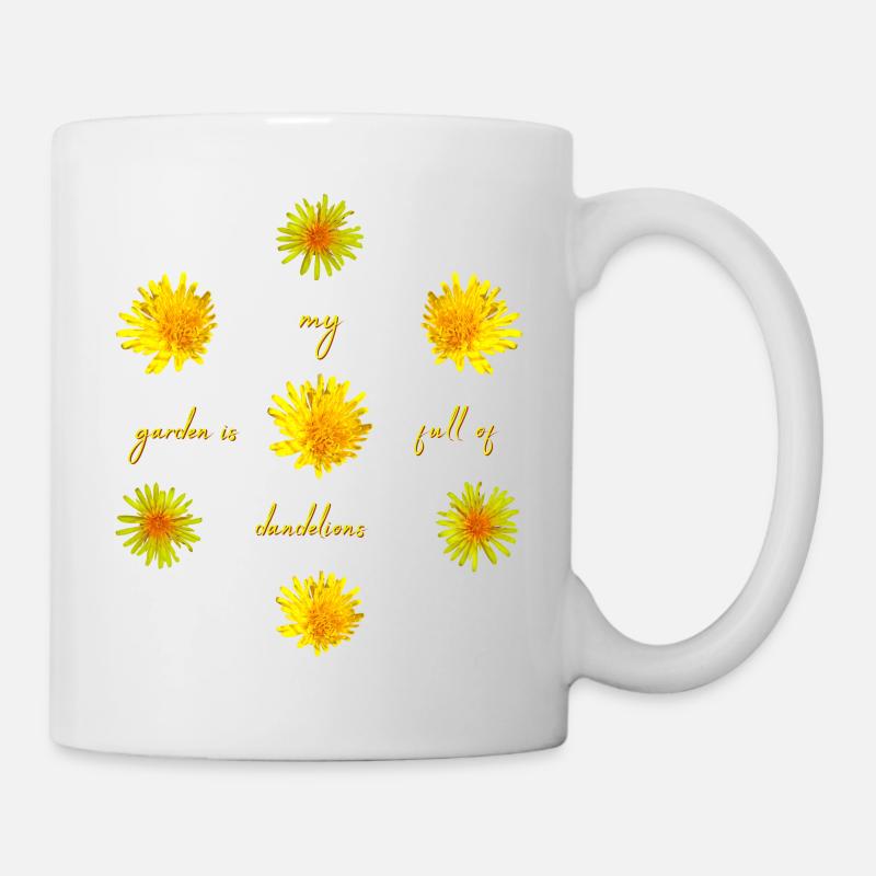 dandelions garden - Tasse - Weiß