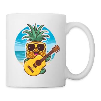 Ukulele Pineapple - Tasse - Weiß - Rechts