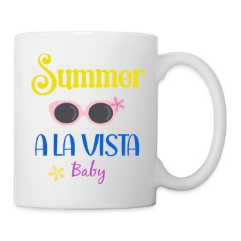 Sommerferien - Summer Vibes - Tasse - Weiß - Rechts
