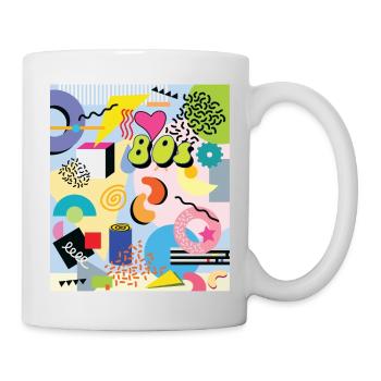 Love the 80s Memphis style - Mug - white - Right