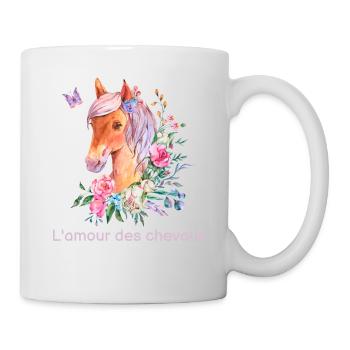 Love Horses or I Can't I Have Horse - Mug - white - Right