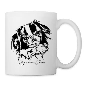 Japanese Chin Portrait Dogs Dog Wilsigns - Mug - white - Right