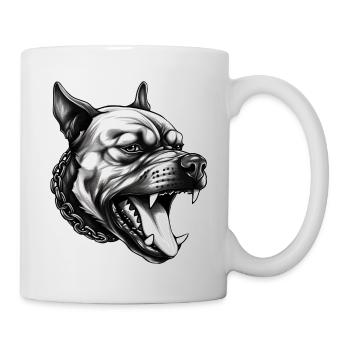 Pitbull Power – Strong. Loyal. Fearless. - Mug - white - Right