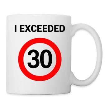 J’ai dépassé 40 cadeaux d’anniversaire - Mug blanc - blanc - Droite