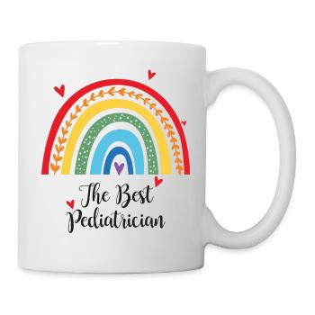 The Best pediatrician Der Beste Kinderarzt - Tasse - Weiß - Rechts