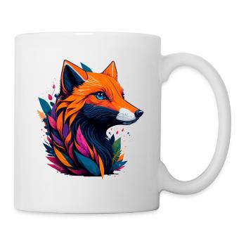 abstract fox - Mug - white - Right
