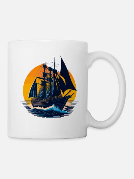 Sailing boat - Mug - white