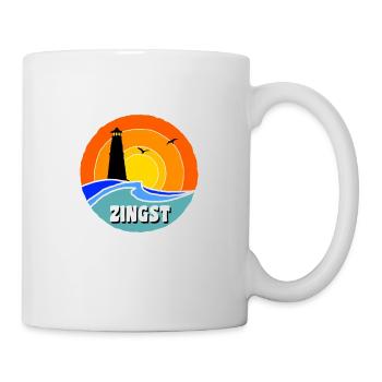 Ostsee Leuchtturm Zingst - Tasse - Weiß - Rechts