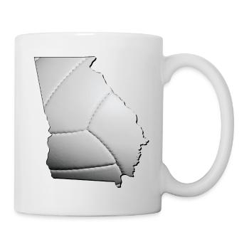 Georgia (USA) | real volleyball | Map - Mug - white - Right