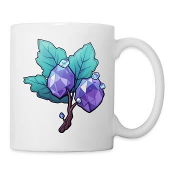 Branch with gemstones - Mug - white - Right