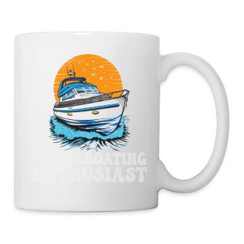 Pontoon Boat Captain Motorboating Enthusiast - Tasse - Weiß - Rechts