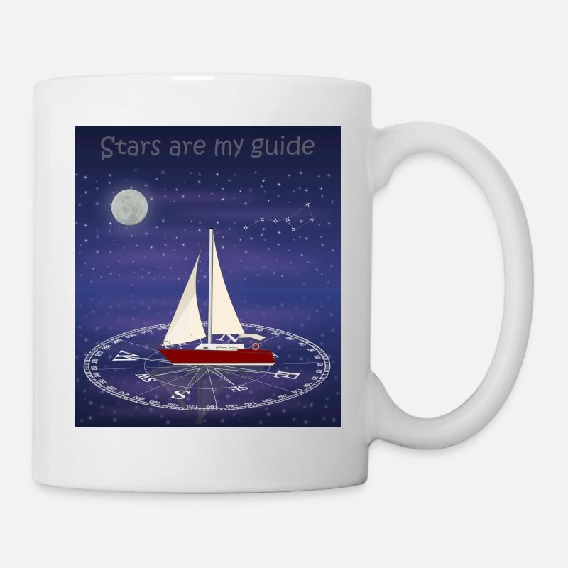 Les étoiles sont mon guide - Mug blanc - blanc